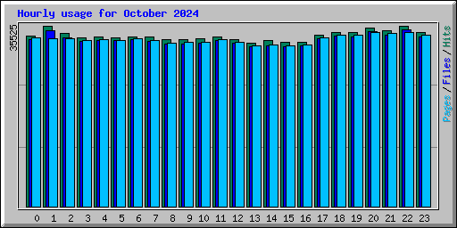 Hourly usage for October 2024