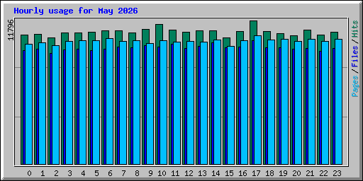 Hourly usage for May 2026